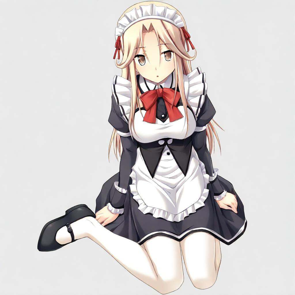 shizuka-anatano,  blond hair,  long hair on Tensor.Art