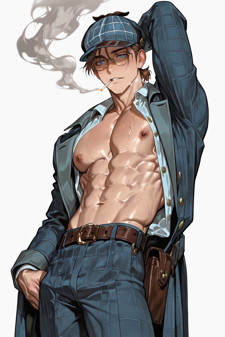 male focus,  1boy,  abs on Tensor.Art