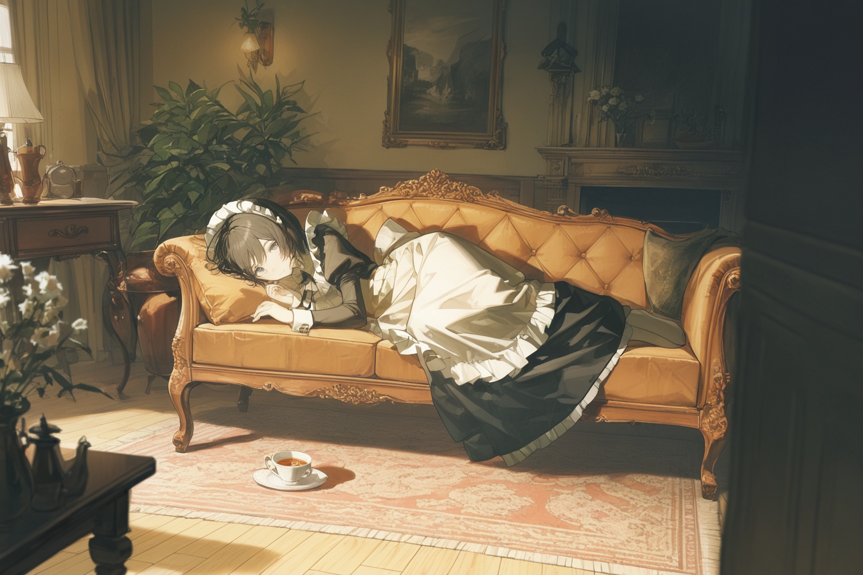 1girl,  portrait,  indoors on Tensor.Art