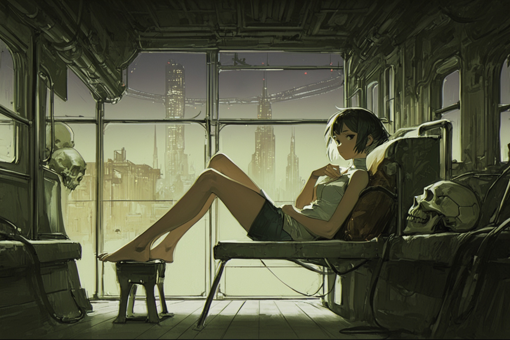 1girl,  reclining,  dynamic pose on Tensor.Art
