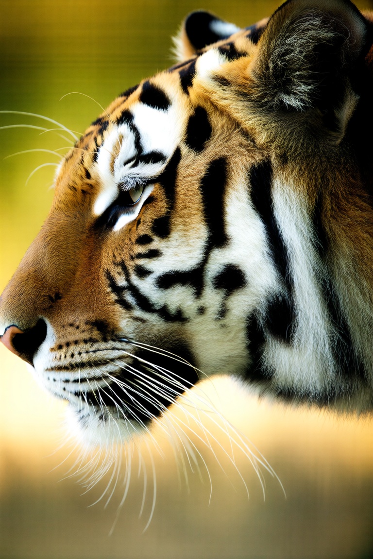 masterpiece,  A close-up of a tiger's head,  focusing on detailed HD hair nature on Tensor.Art