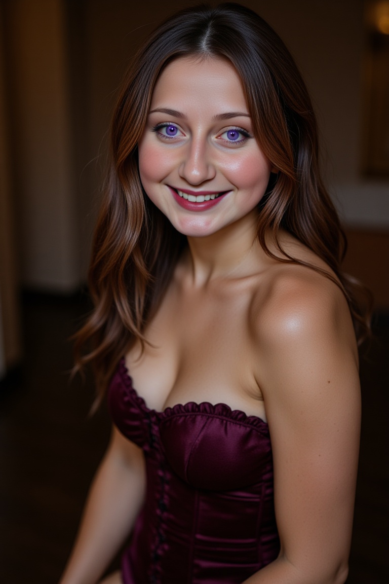 Annamaid,  beautiful woman 22 years old. Masterpiece,  sharp violet eyes on Tensor.Art