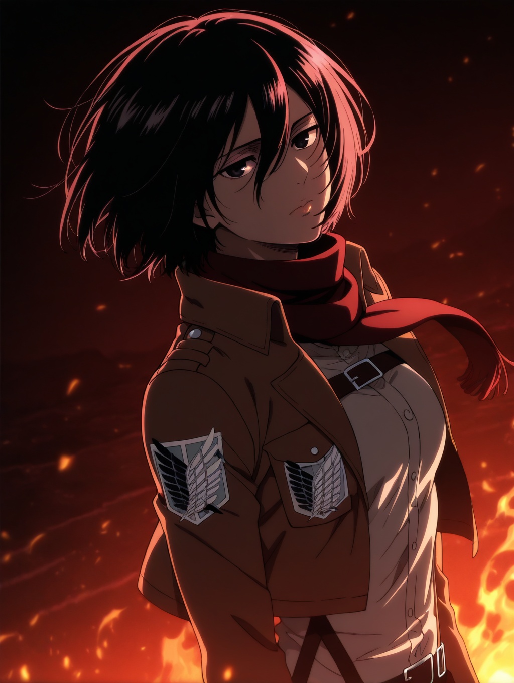 mikasa ackerman,  1girl,  solo on Tensor.Art