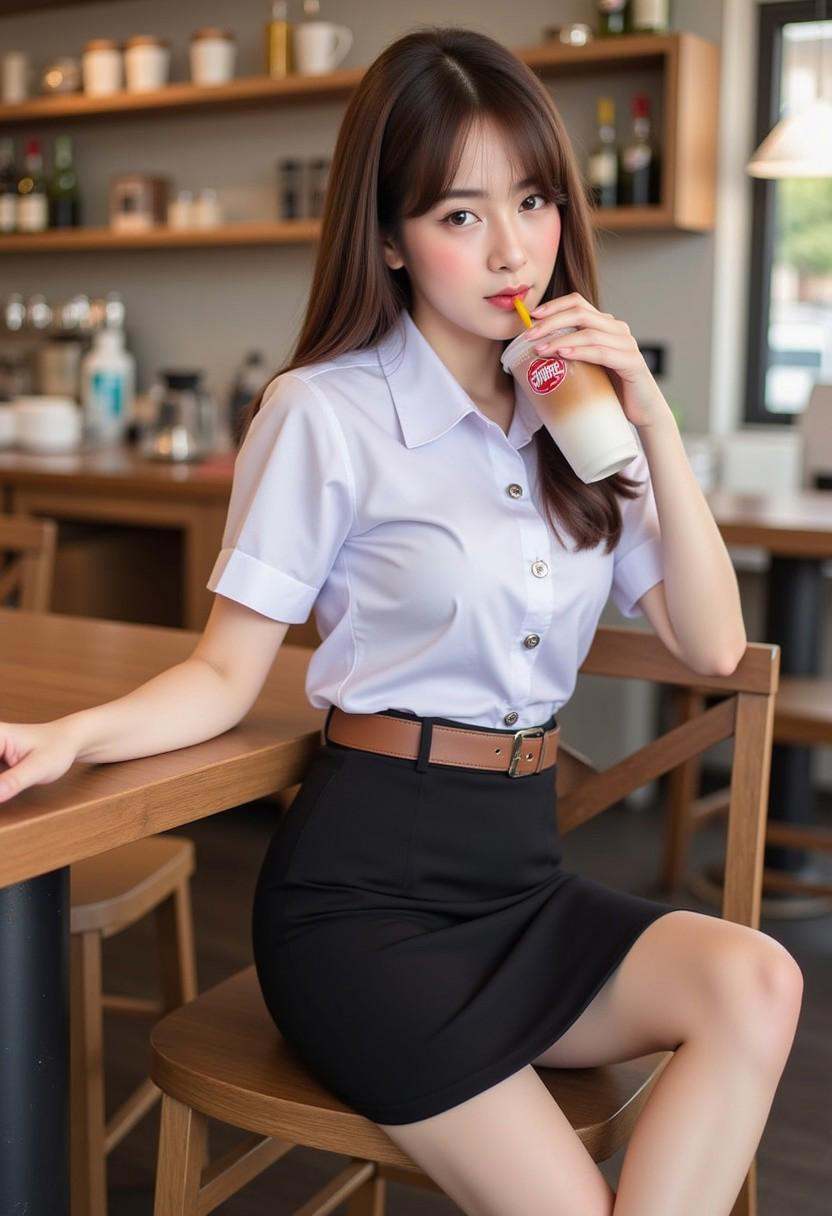 1girl,  shirt,  pencil skirt on Tensor.Art