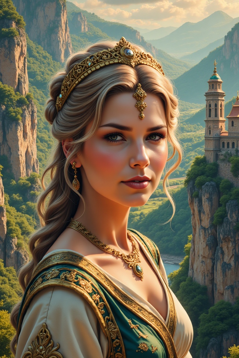 Goddess Minerva,  Character Minerva,  a breathtaking potrait on Tensor.Art