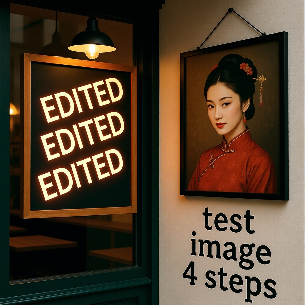 change the hanging post to display the word "EDITED" in repeated diagonal lines. on Tensor.Art