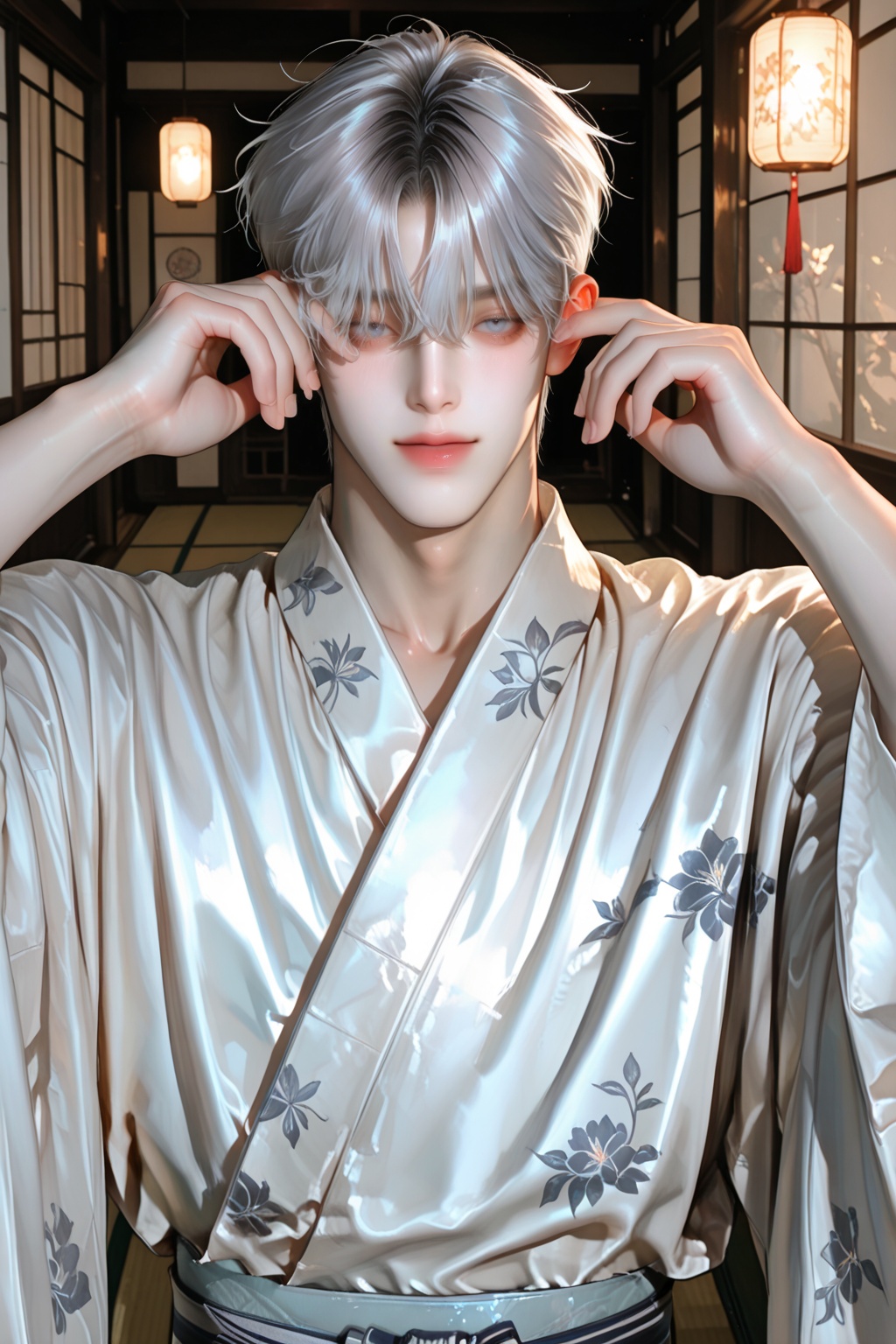1 man,  short hair,  (((handsome))) on Tensor.Art