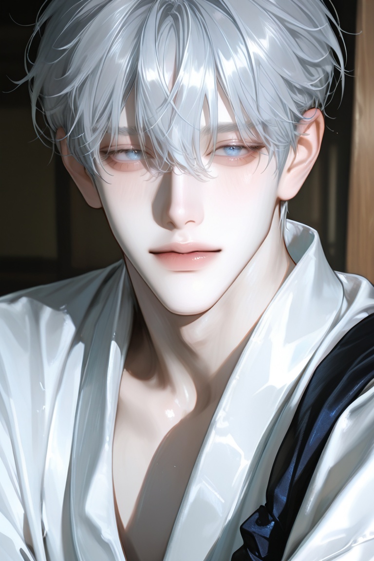 1 man,  short hair,  (((handsome))) on Tensor.Art
