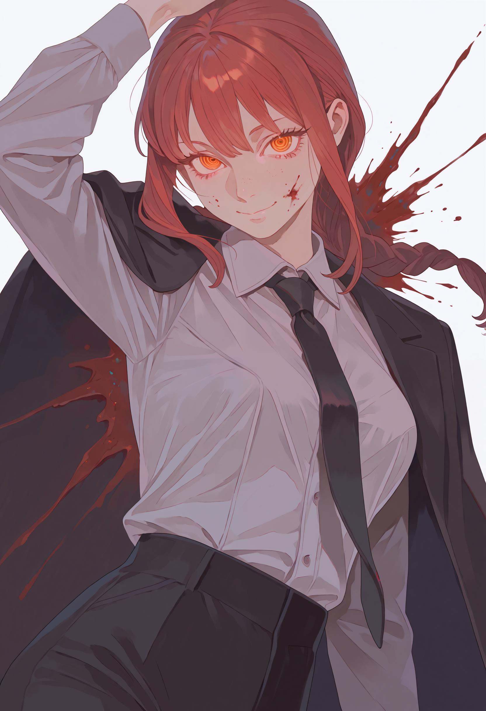 1girl,  makima \(chainsaw man\),  solo on Tensor.Art