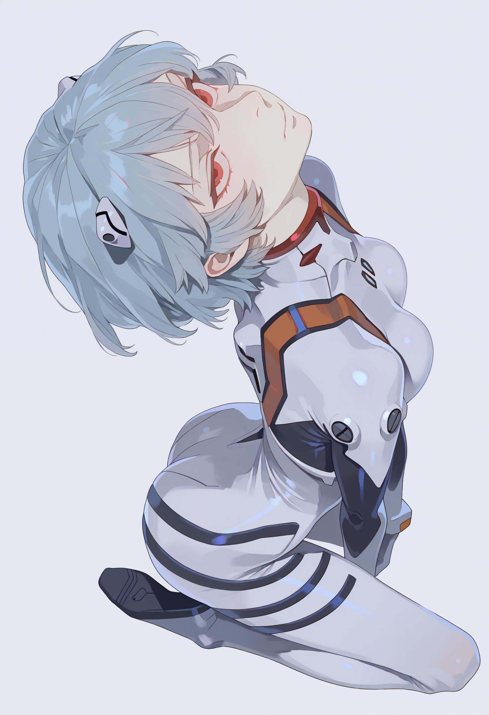 1girl,  ayanami rei,  solo on Tensor.Art