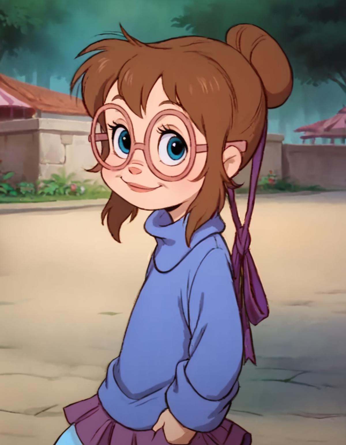 jeanette,  turtleneck sweater,  brown hair on Tensor.Art