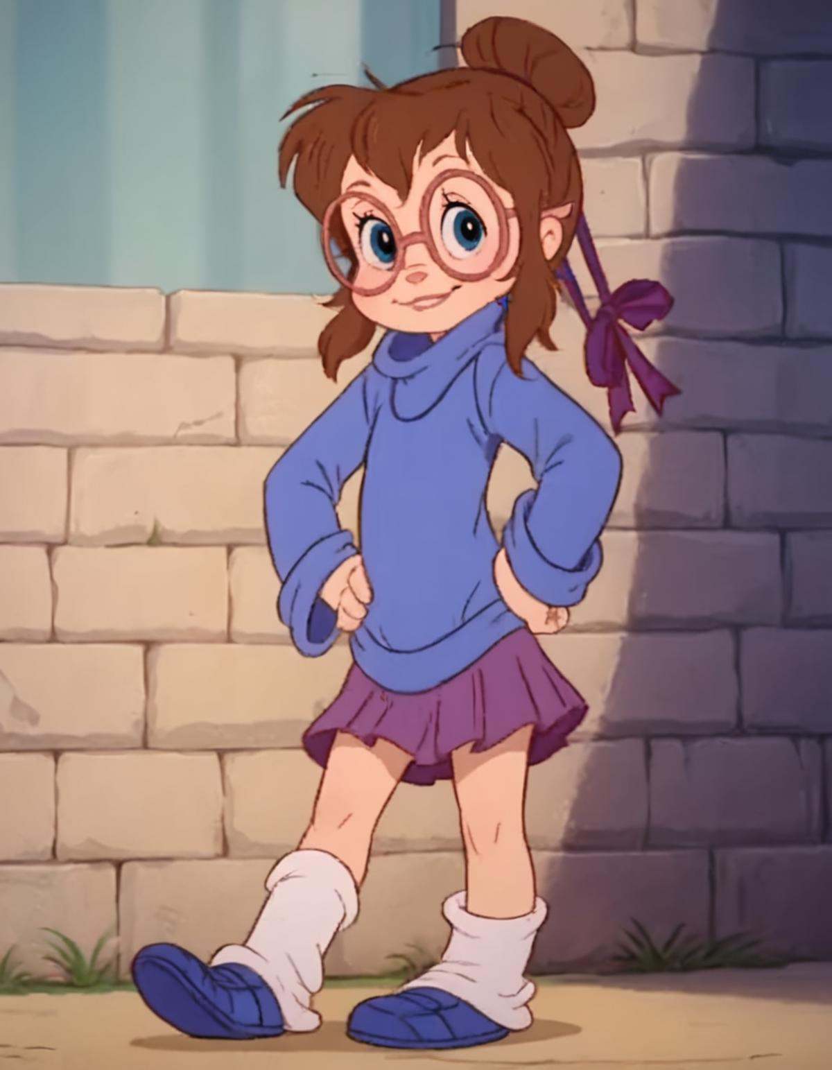 jeanette,  turtleneck sweater,  brown hair on Tensor.Art