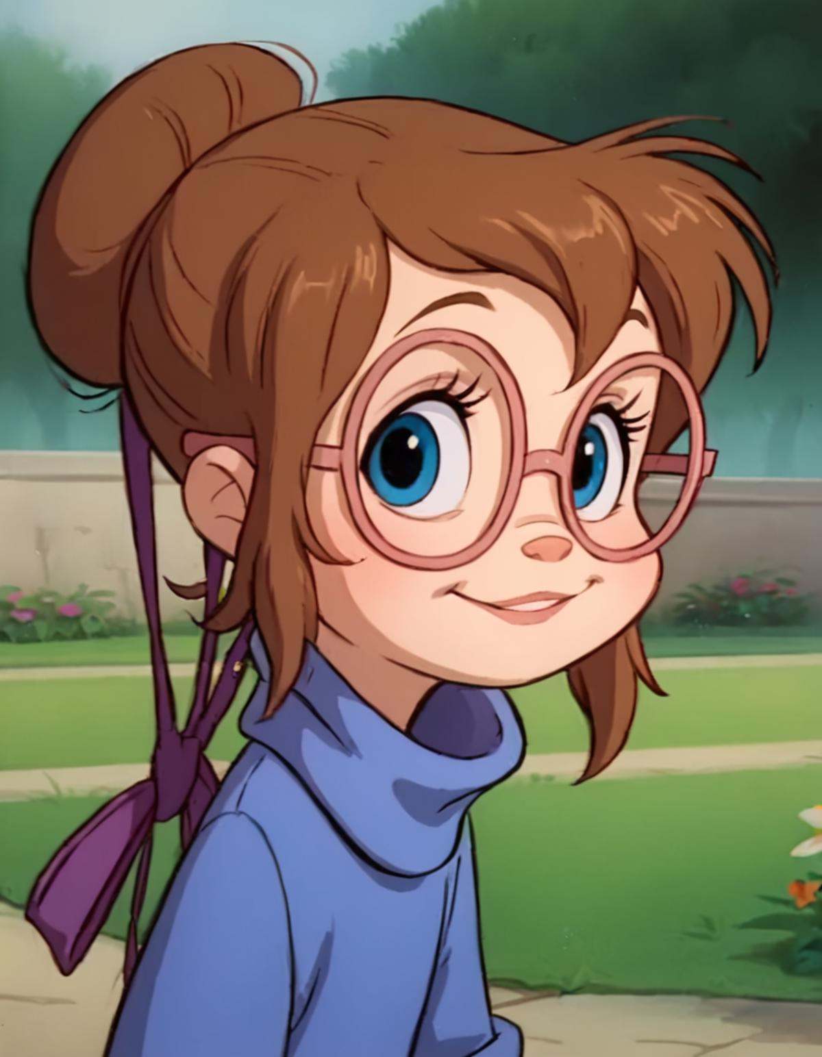 jeanette,  turtleneck sweater,  brown hair on Tensor.Art