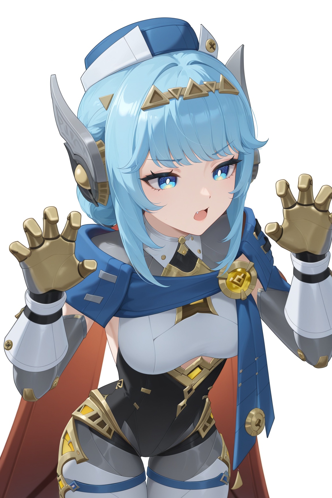 ineffa \(genshin impact\),  1girl,  blue hair on Tensor.Art