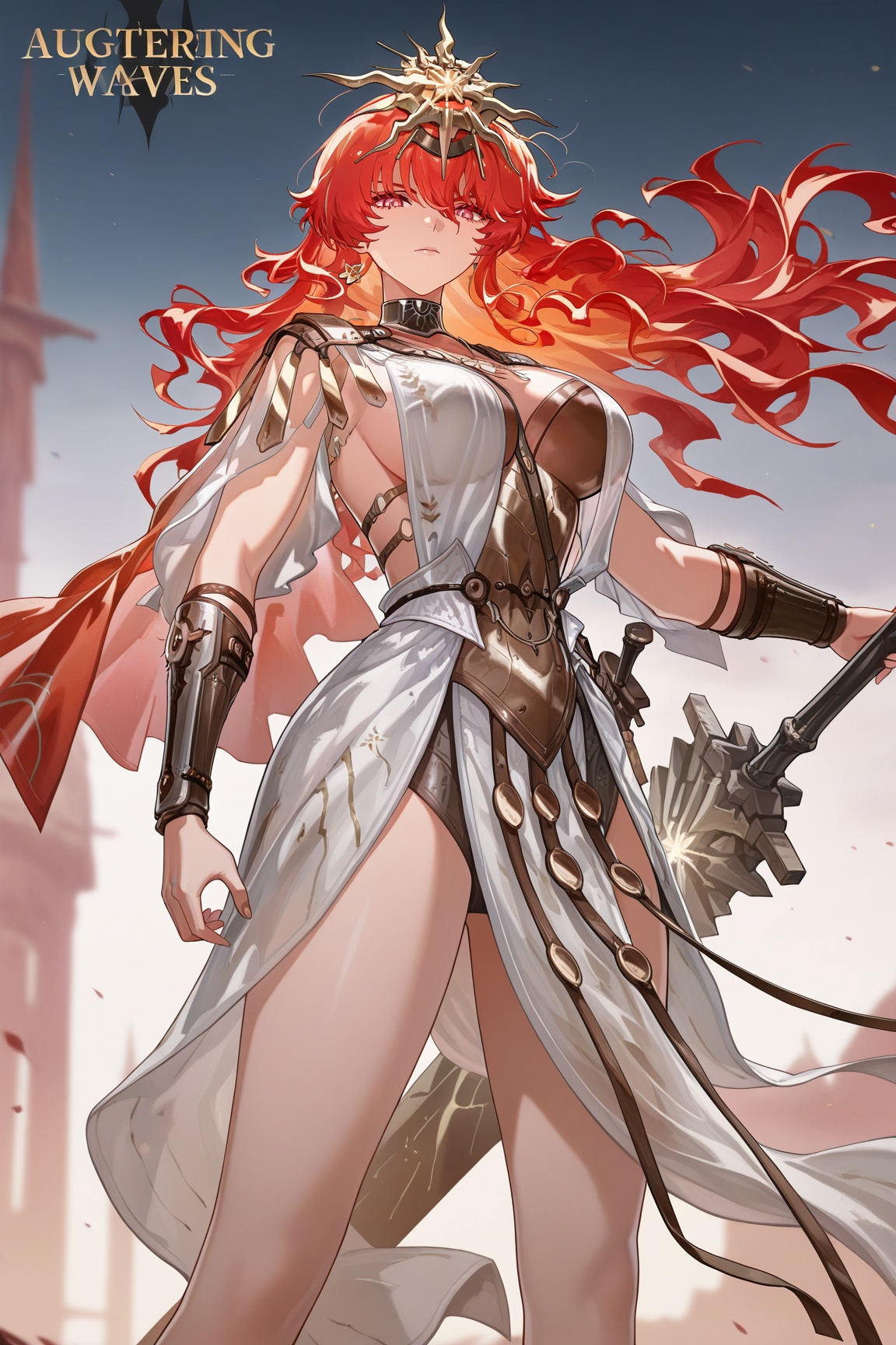 augusta \(wuthering waves\),  1girl,  weapon on Tensor.Art