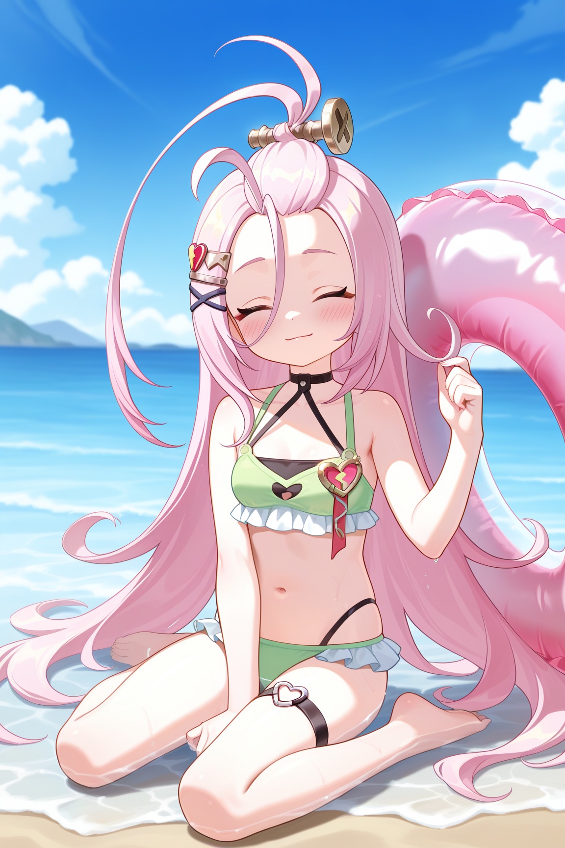 aino \(genshin impact\),  1girl,  swimsuit on Tensor.Art