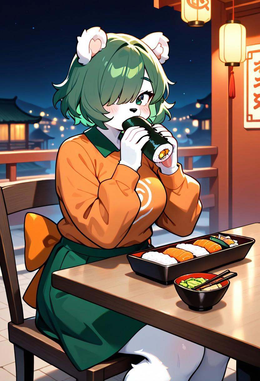 sushibear,  1girl,  solo on Tensor.Art