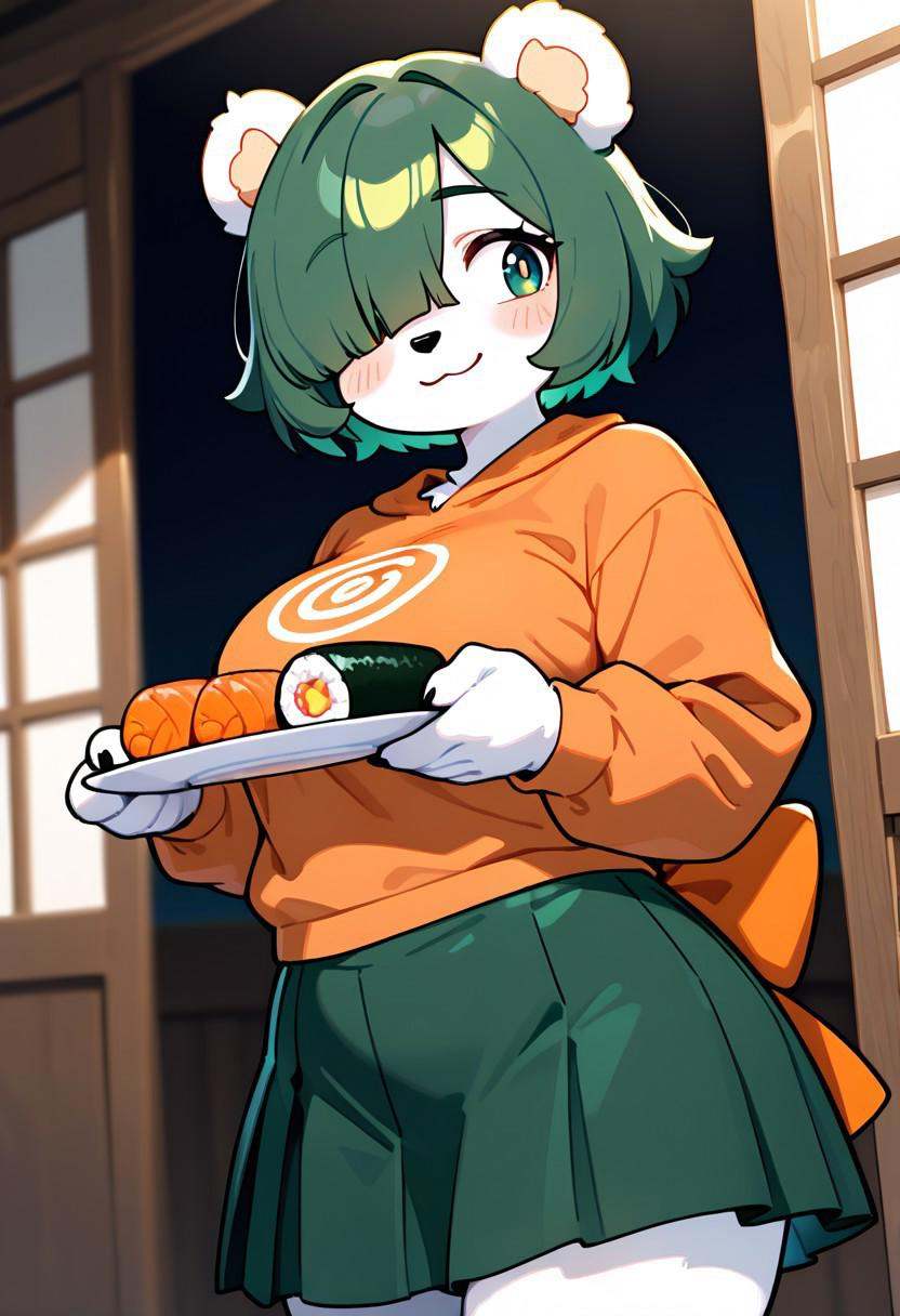sushibear,  1girl,  solo on Tensor.Art
