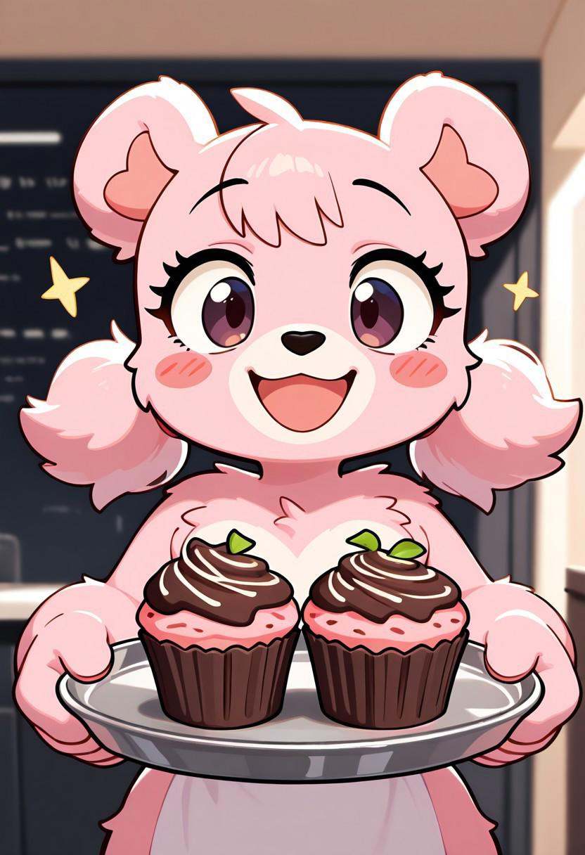 cupcakebear,  bear girl,  furry on Tensor.Art