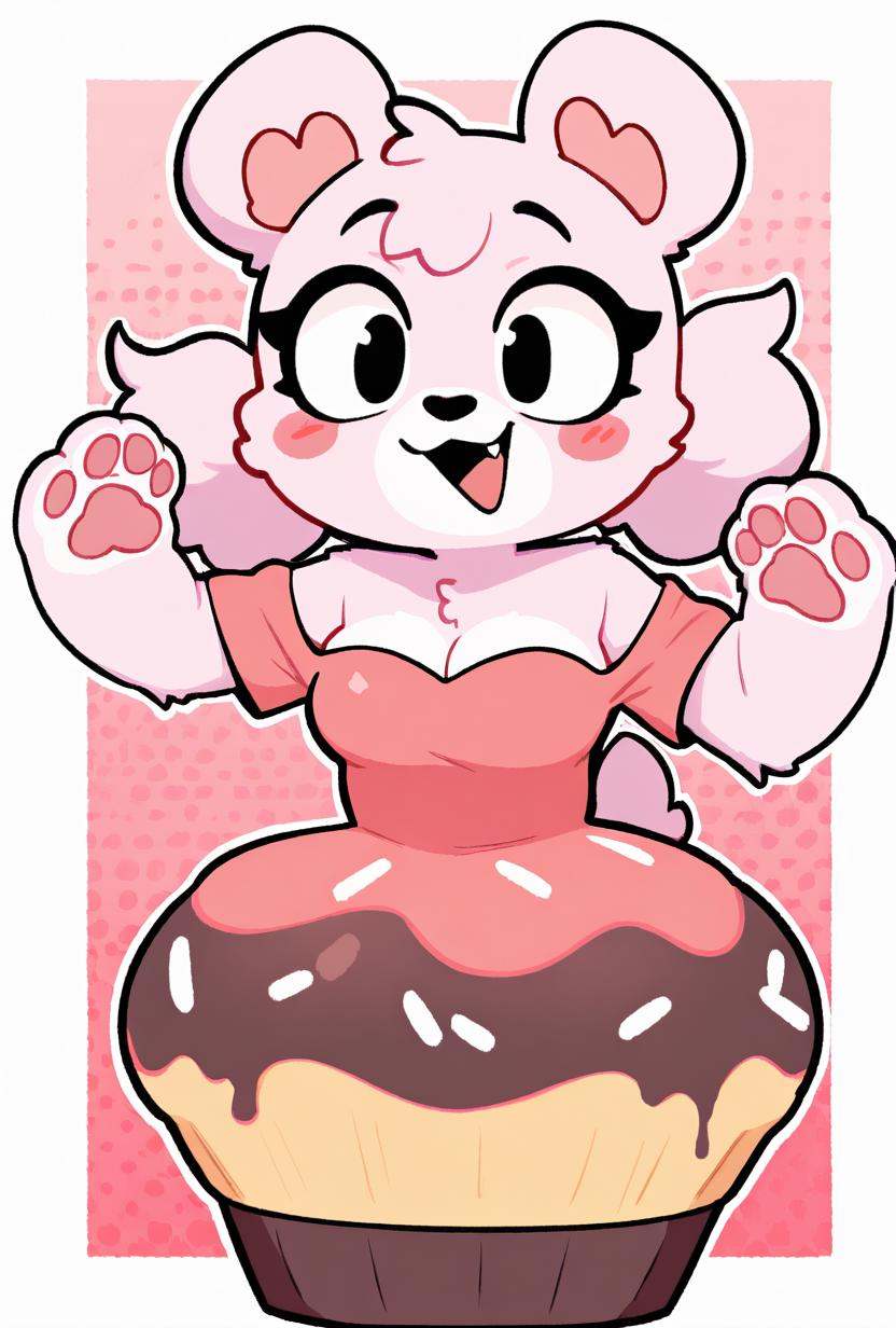 cupcakebear,  bear girl,  solo on Tensor.Art