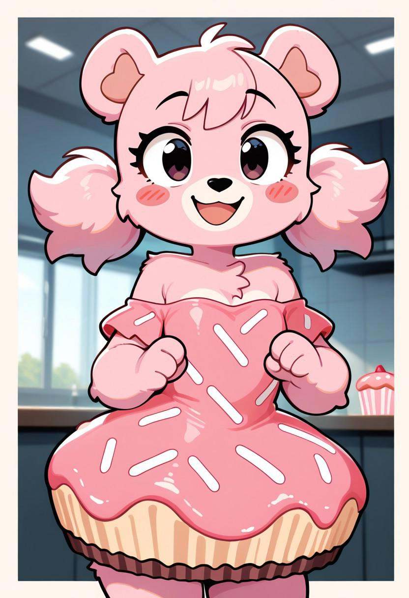 cupcakebear,  bear girl,  furry on Tensor.Art