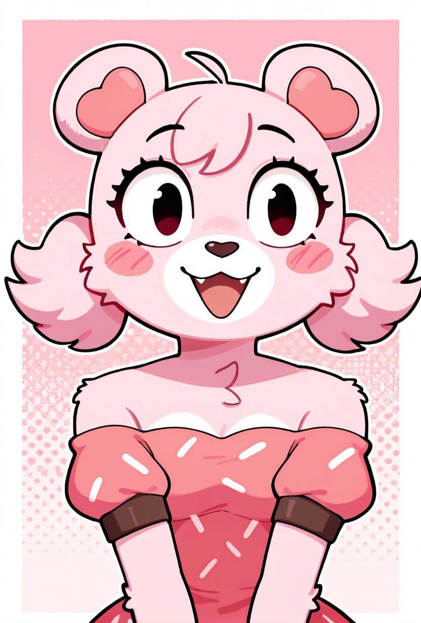 cupcakebear,  bear girl,  furry on Tensor.Art