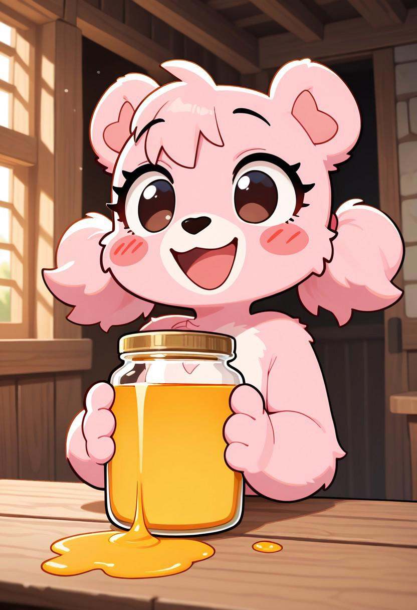 cupcakebear,  bear girl,  furry on Tensor.Art