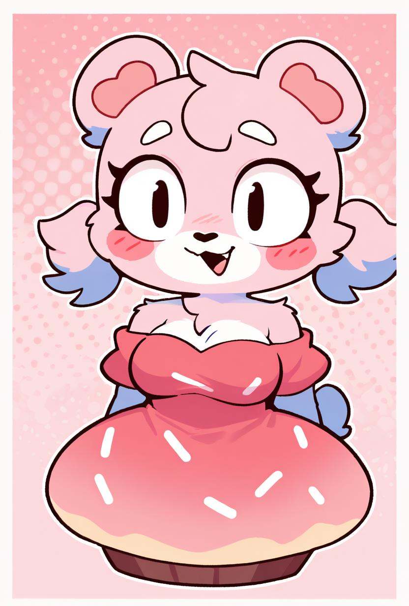 cupcakebear,  bear girl,  solo on Tensor.Art