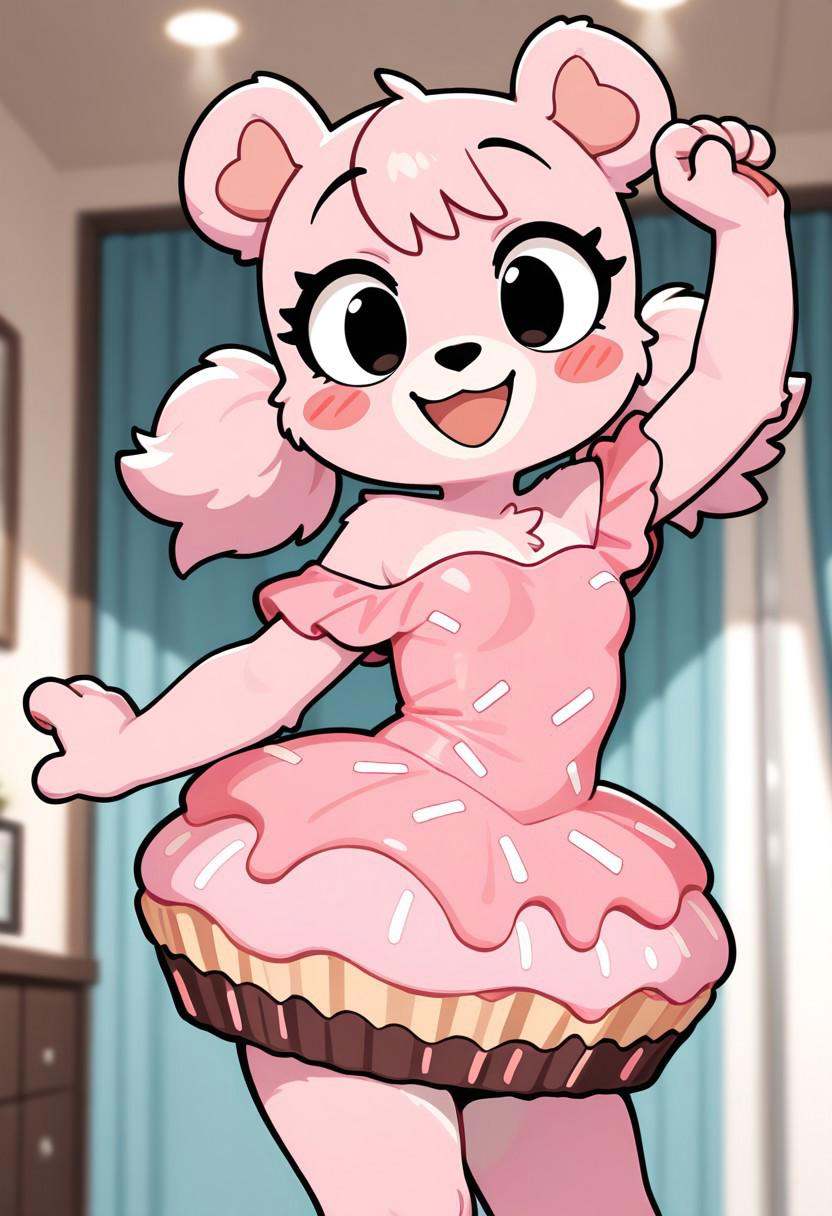 cupcakebear,  bear girl,  furry on Tensor.Art