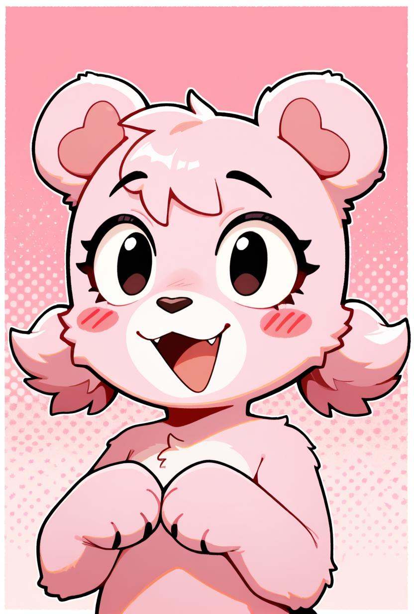 cupcakebear,  bear girl,  furry on Tensor.Art