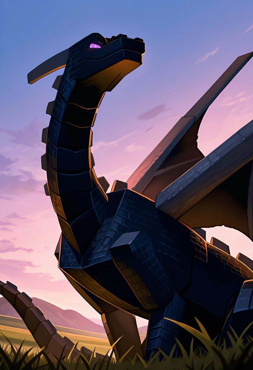 enderdragn,  no humans,  purple eyes on Tensor.Art