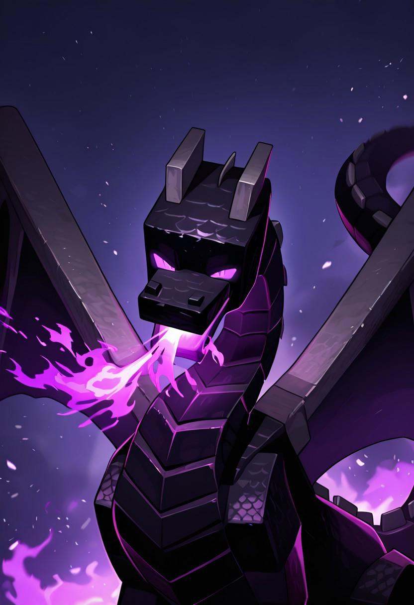 enderdragn,  no humans,  purple eyes on Tensor.Art