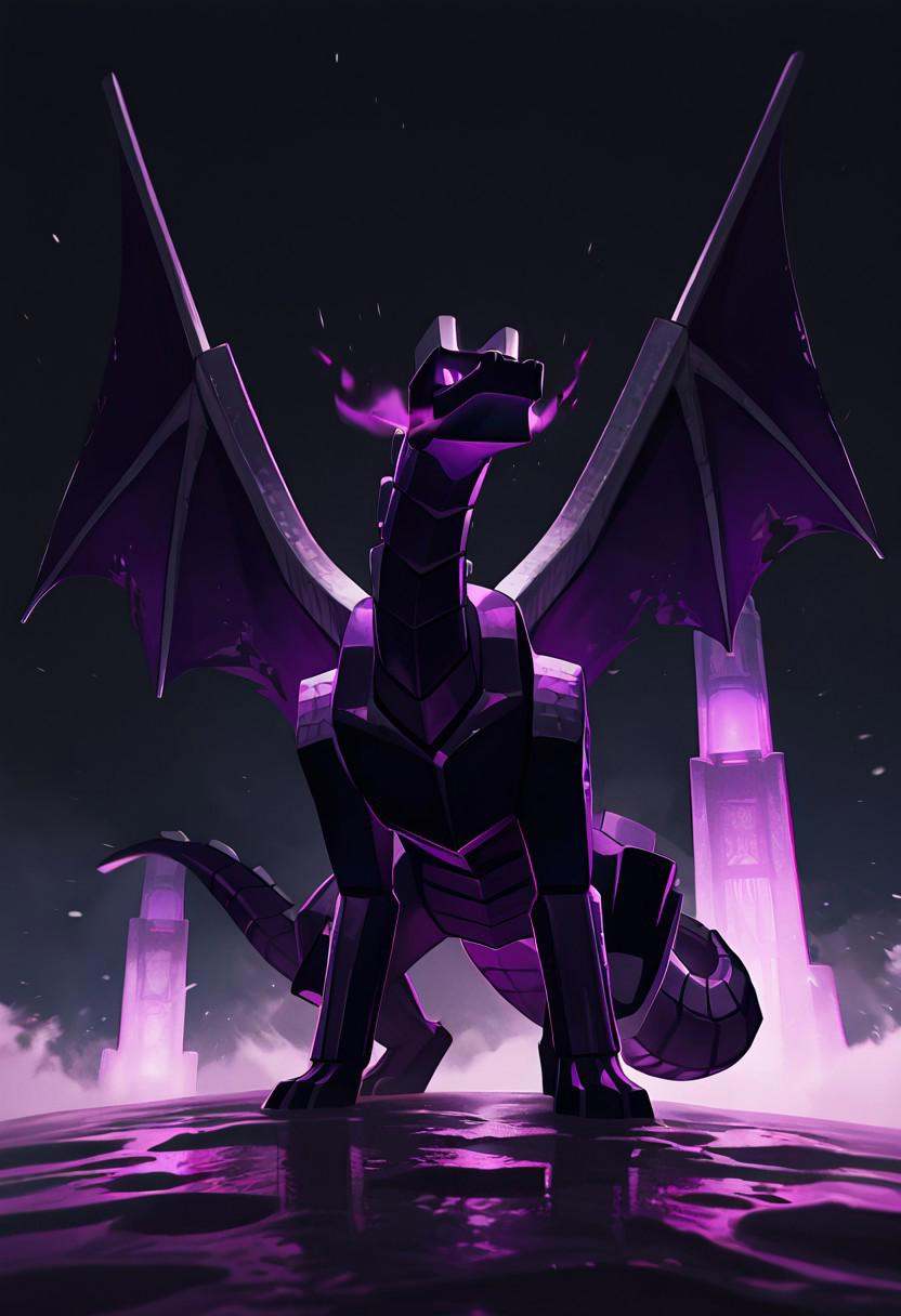 enderdragn,  no humans,  purple eyes on Tensor.Art