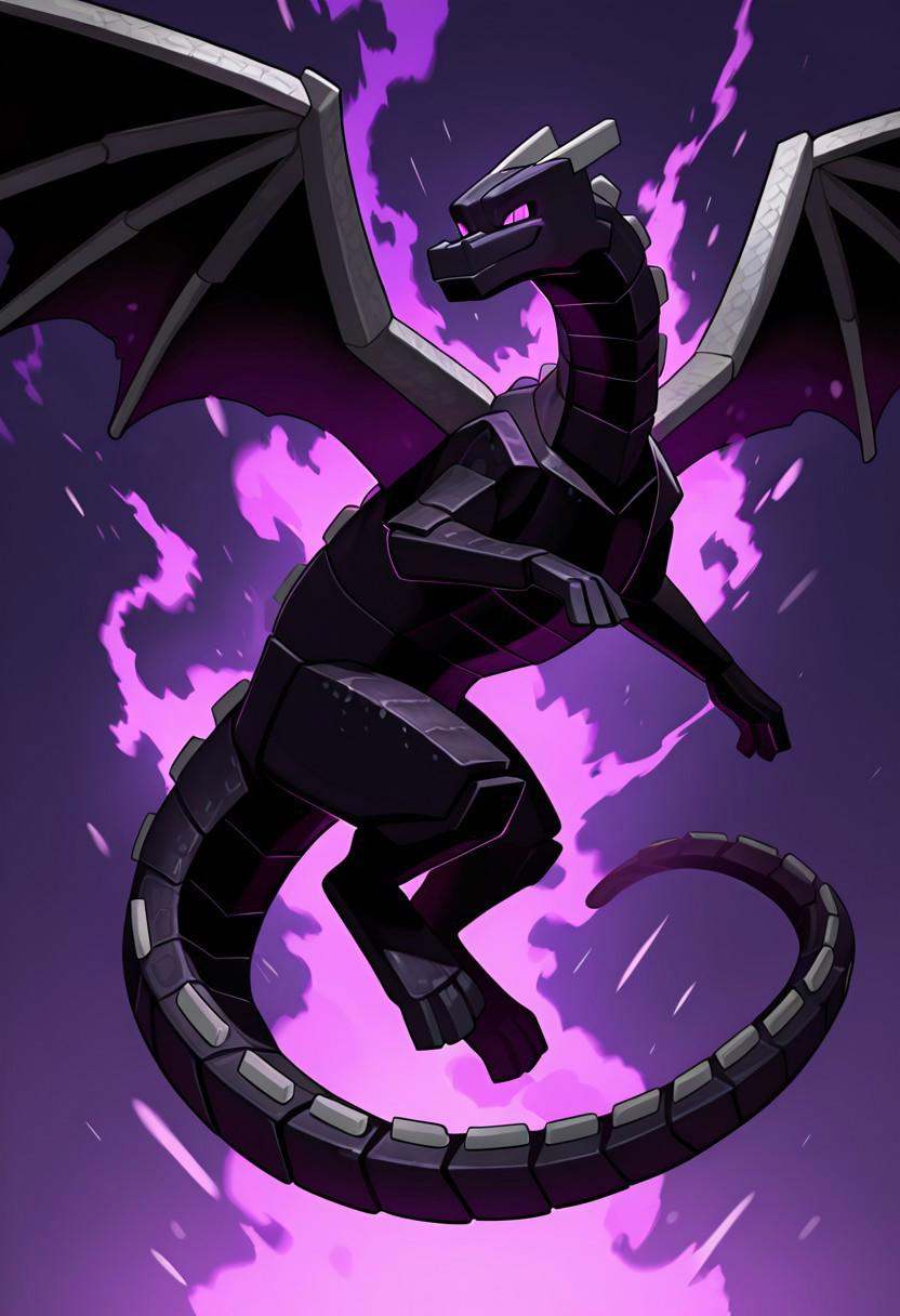 enderdragn,  no humans,  purple eyes on Tensor.Art