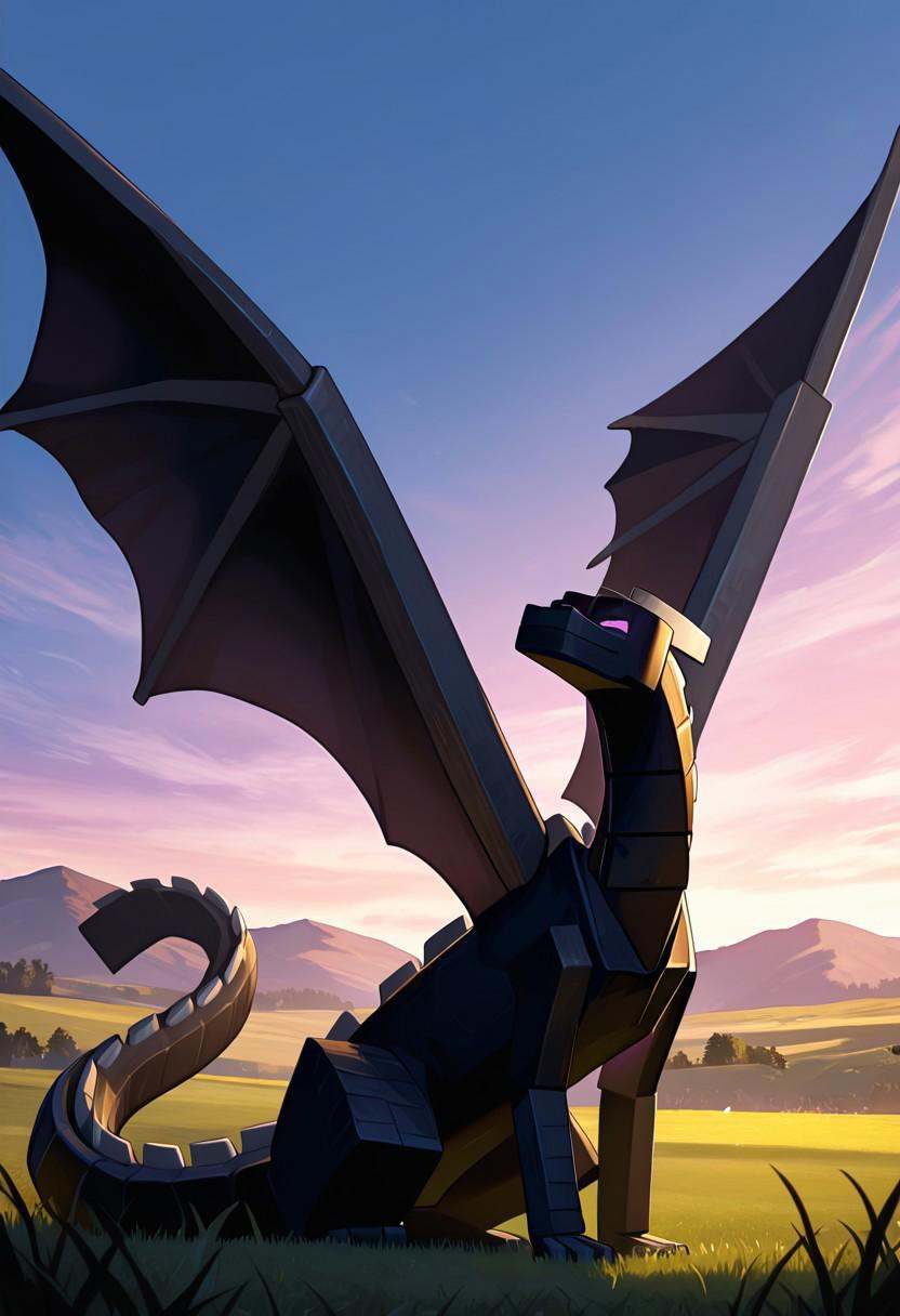 enderdragn,  no humans,  purple eyes on Tensor.Art