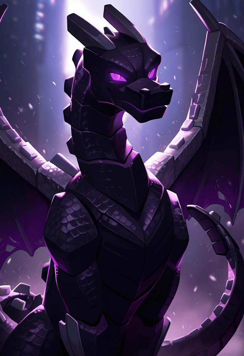enderdragn,  no humans,  purple eyes on Tensor.Art