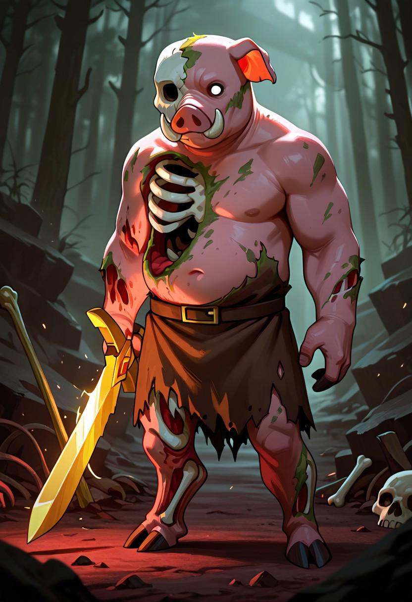 pigman,  standing,  no humans on Tensor.Art