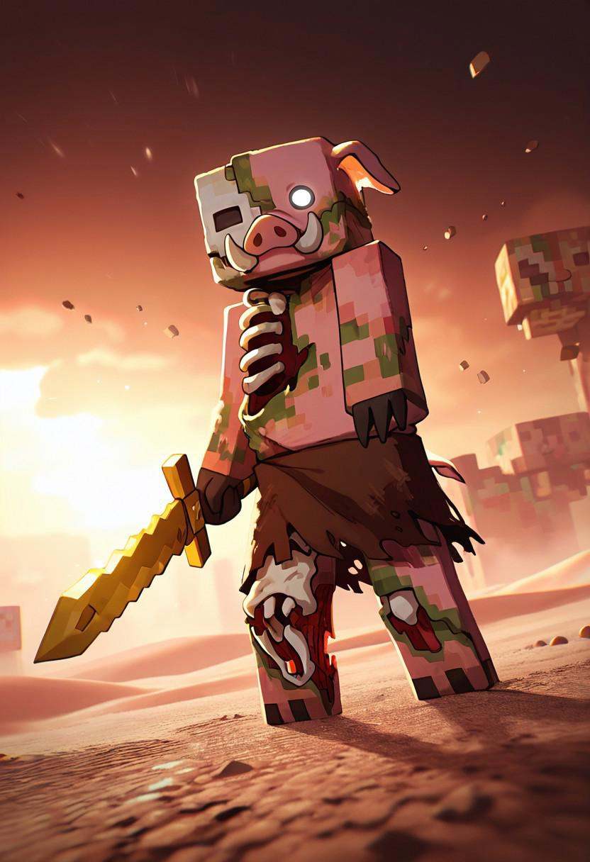 pigman,  standing,  no humans on Tensor.Art