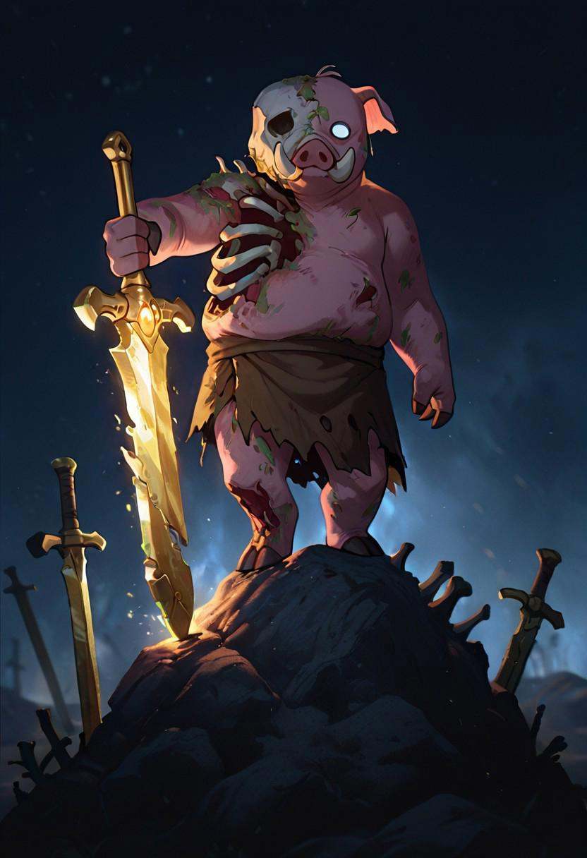 pigman,  standing,  no humans on Tensor.Art