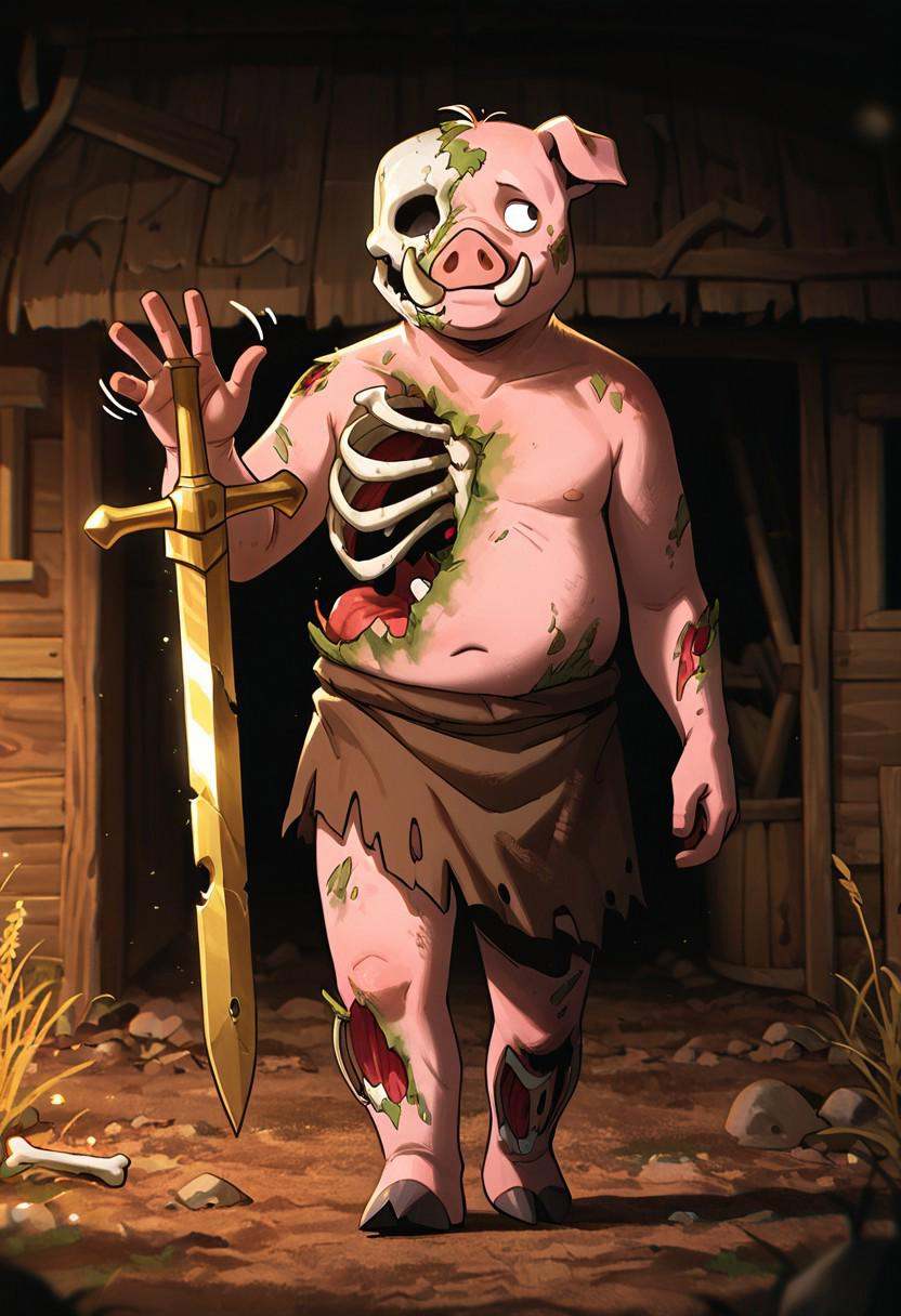 pigman,  standing,  no humans on Tensor.Art