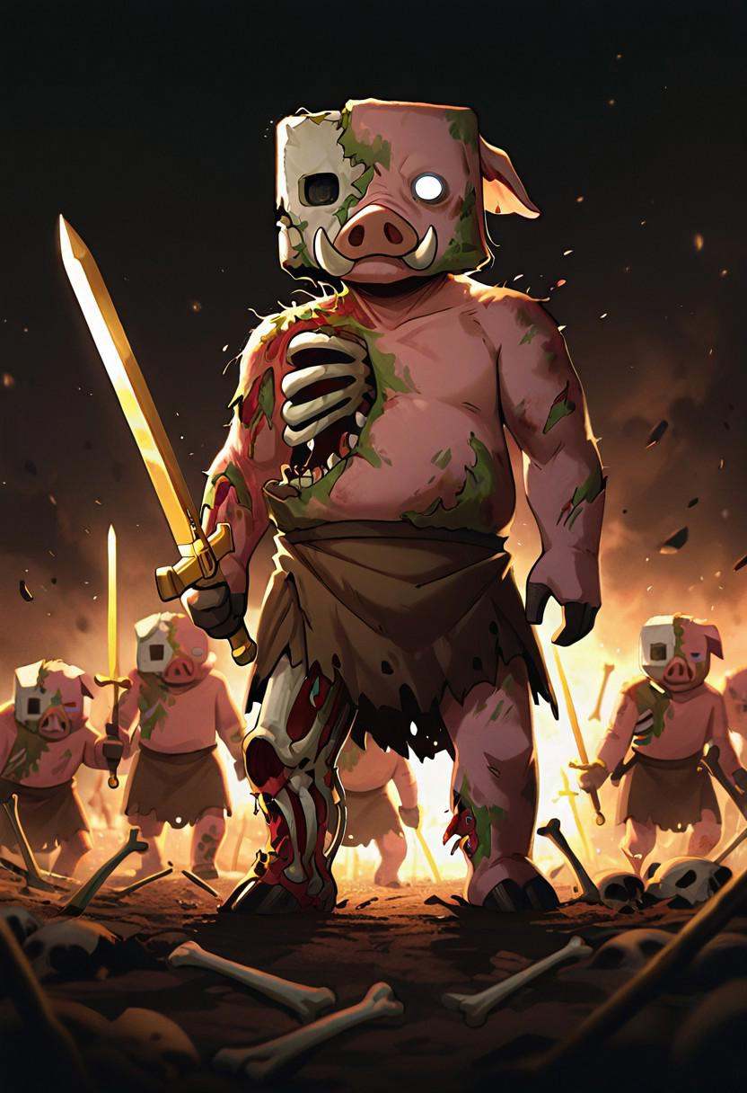 pigman,  standing,  no humans on Tensor.Art
