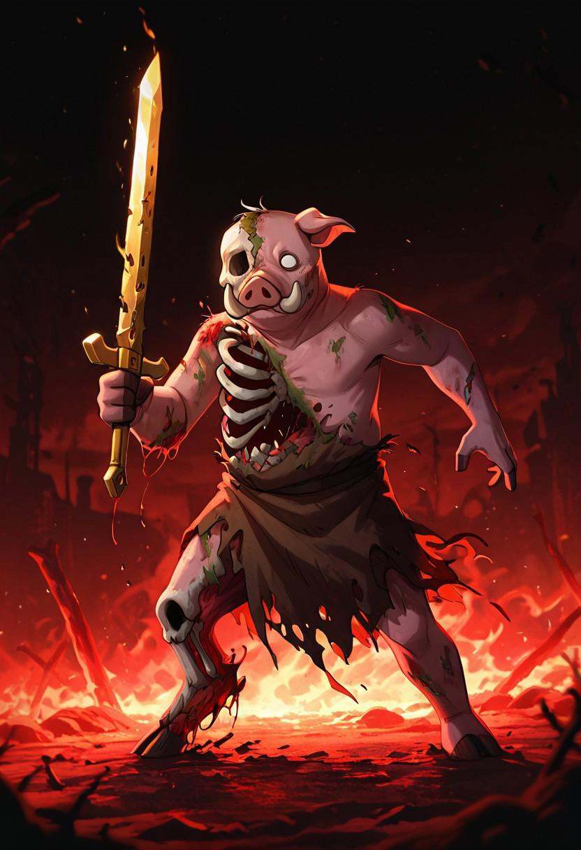 pigman,  standing,  no humans on Tensor.Art