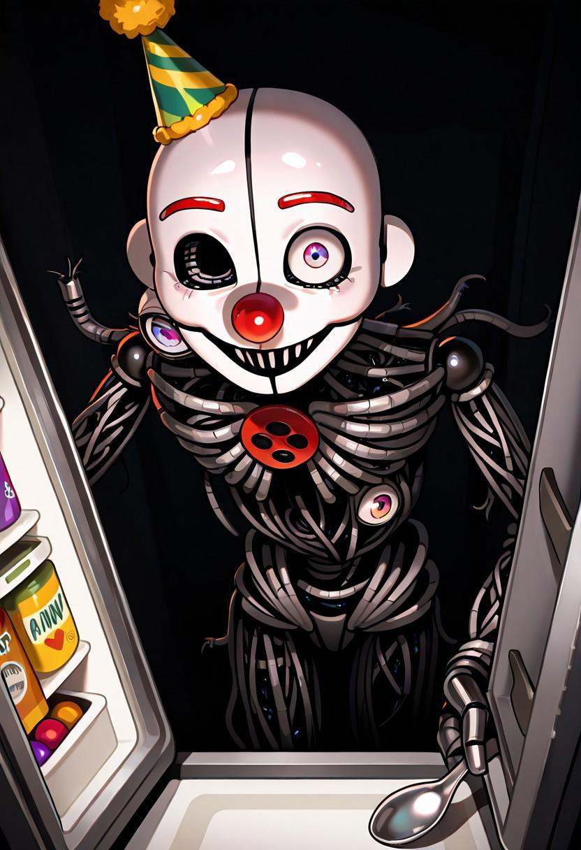 ennard,  1boy,  party hat on Tensor.Art