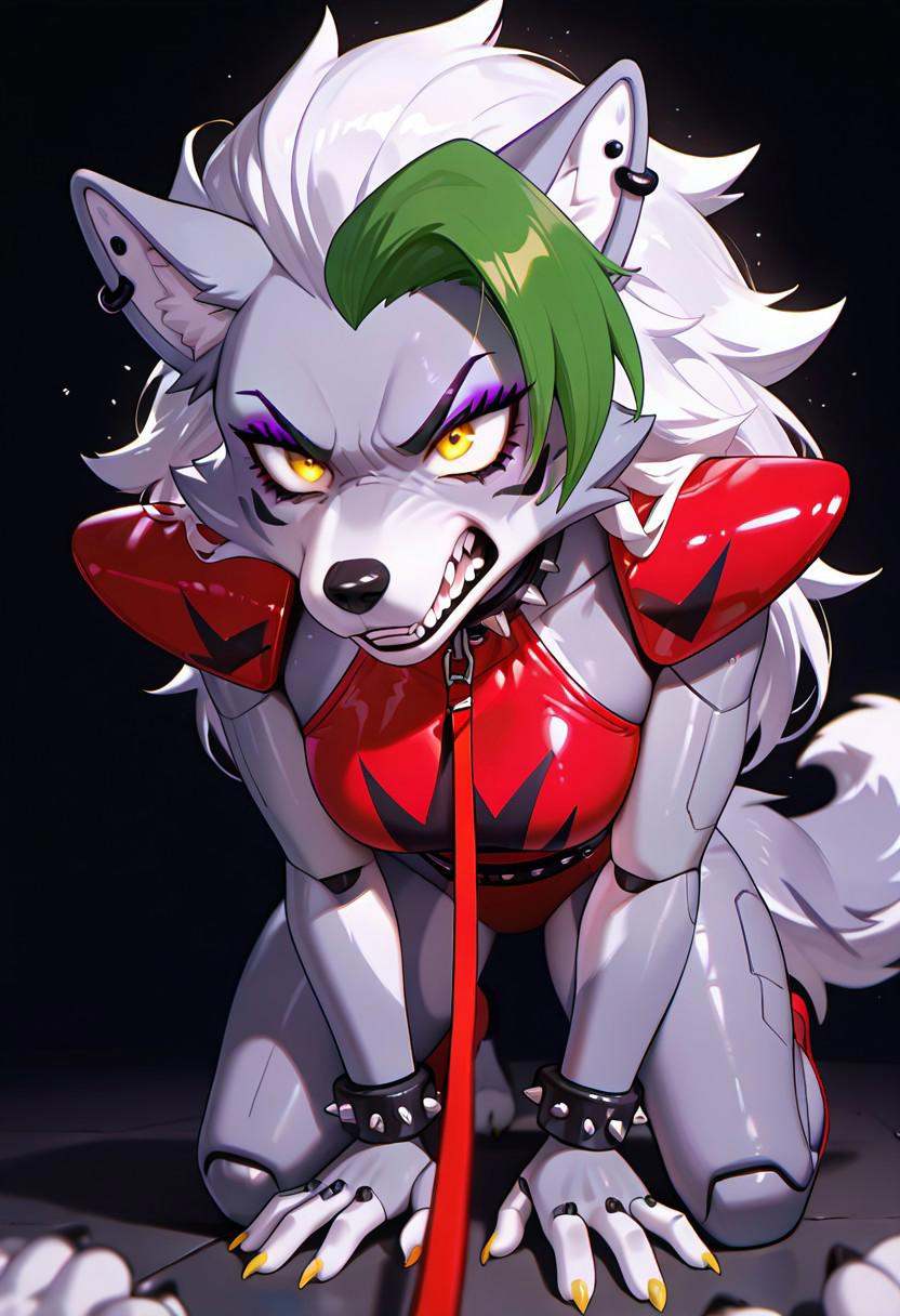 roxywolf,  1girl,  animal ears on Tensor.Art