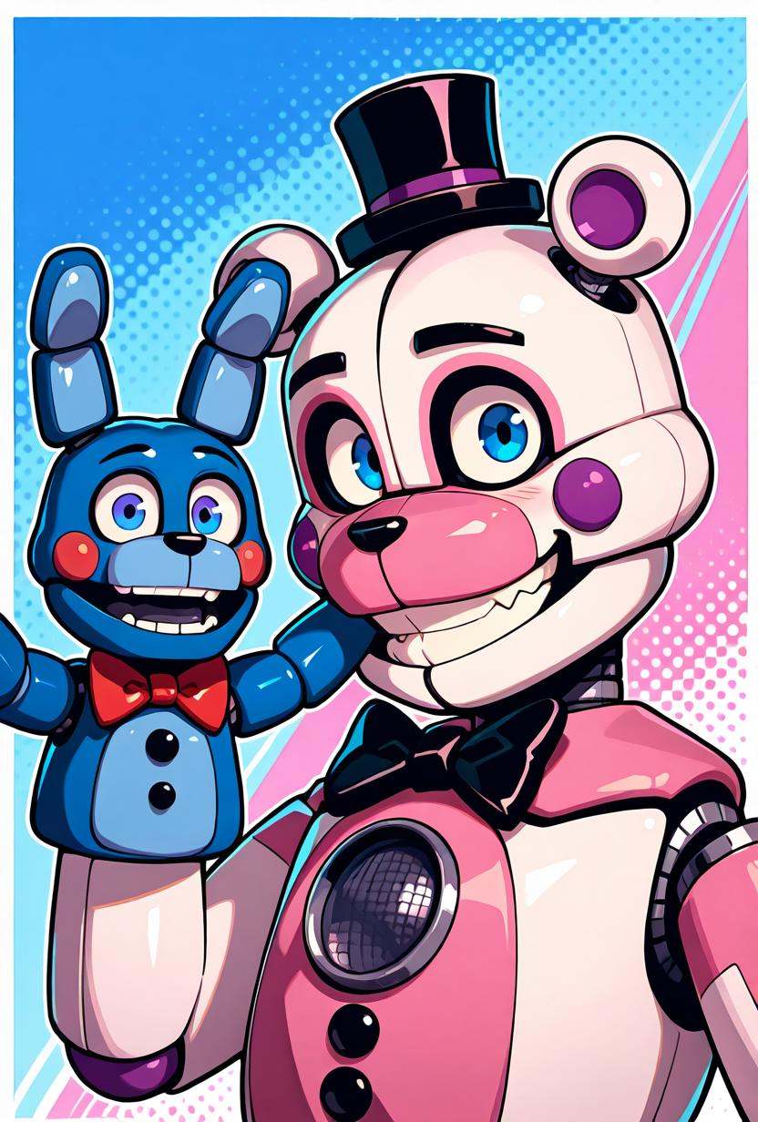 funtimefred,  black bowtie,  robot on Tensor.Art