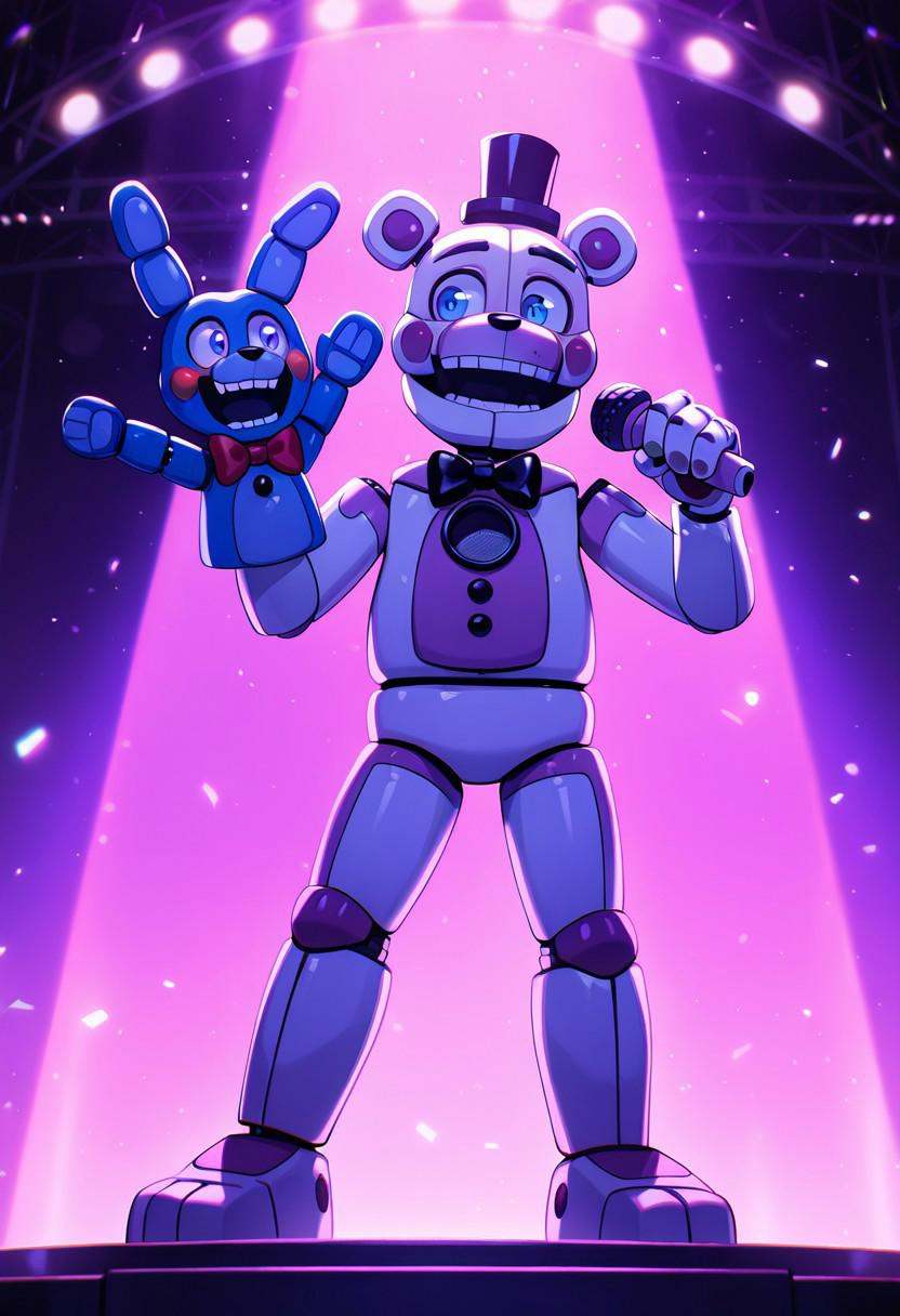 funtimefred,  black bowtie,  robot on Tensor.Art