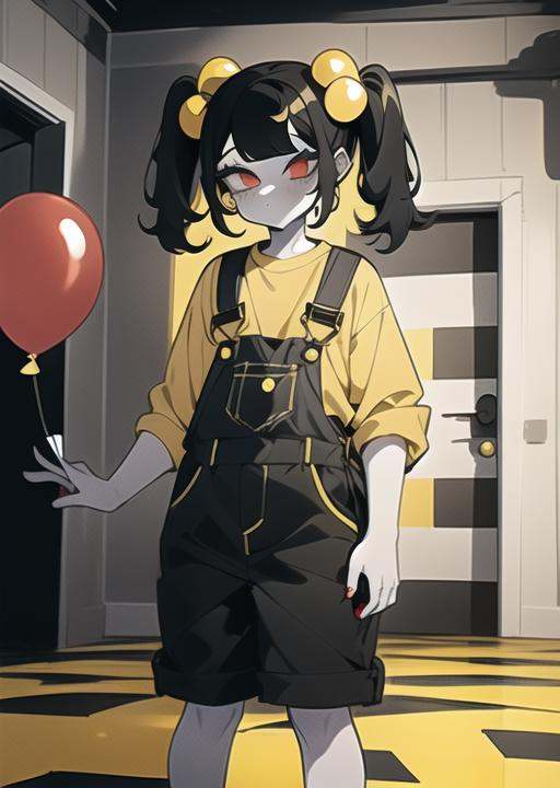 cassidy,  white skin,  yellow shirt on Tensor.Art