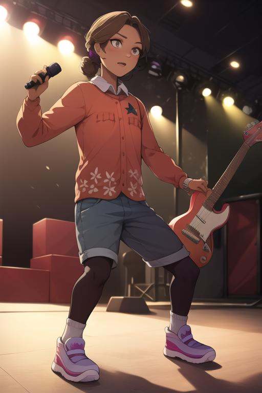 cassie,  full body,  standing on stage on Tensor.Art
