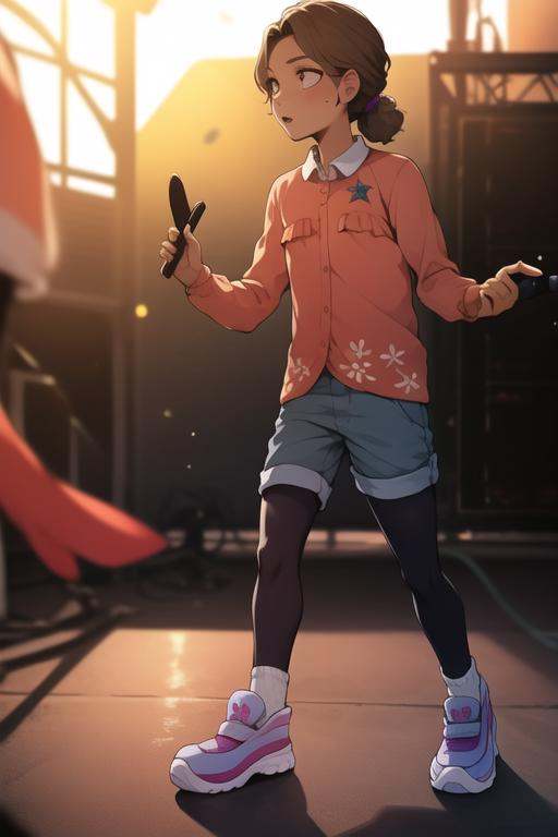 cassie,  full body,  standing on stage on Tensor.Art