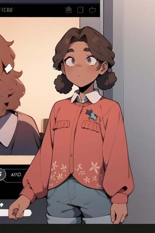 cassie,  screen cap,  detailed background on Tensor.Art